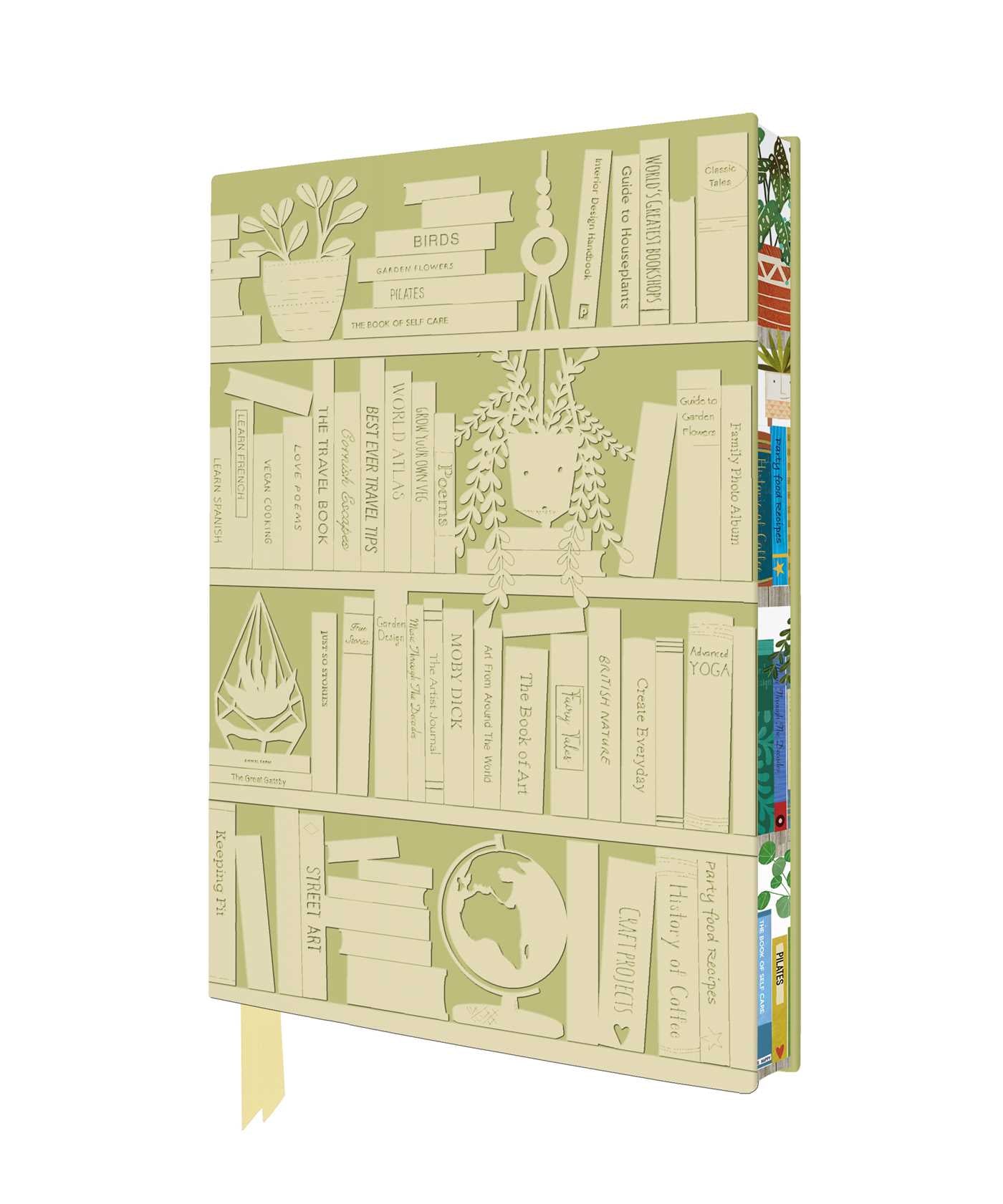Georgia Breeze: Bookshelves Artisan Art Notebook (Flame Tree Journals)