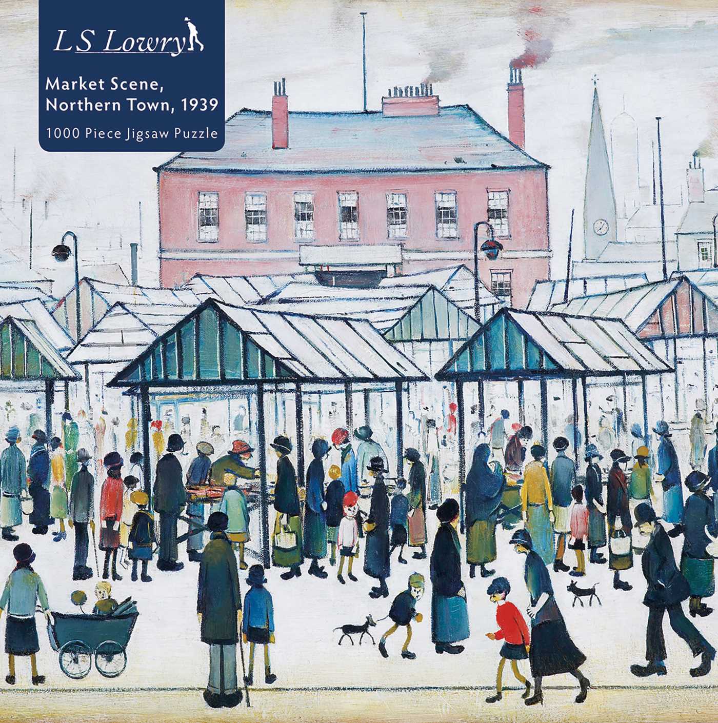 Adult Sustainable Jigsaw Puzzle L.S. Lowry: Market Scene, Northern Town, 1939