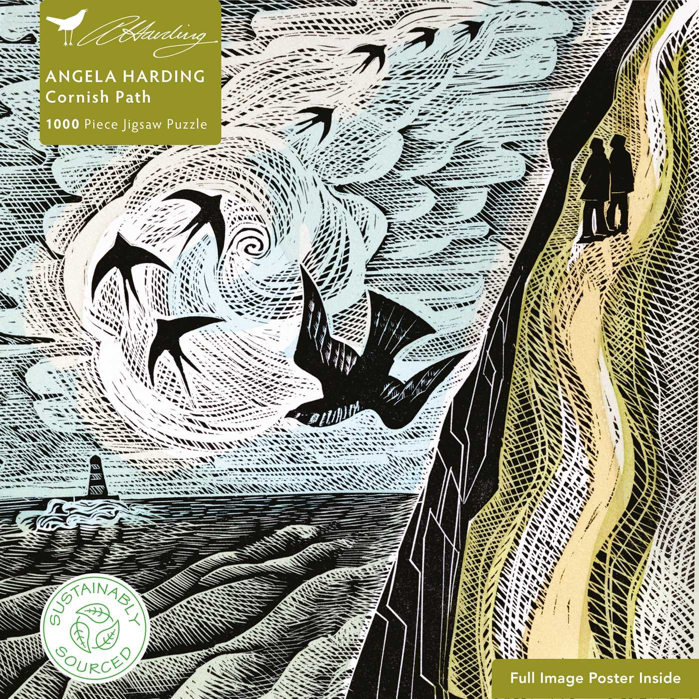 Adult Sustainable Jigsaw Puzzle Angela Harding: Cornish Path