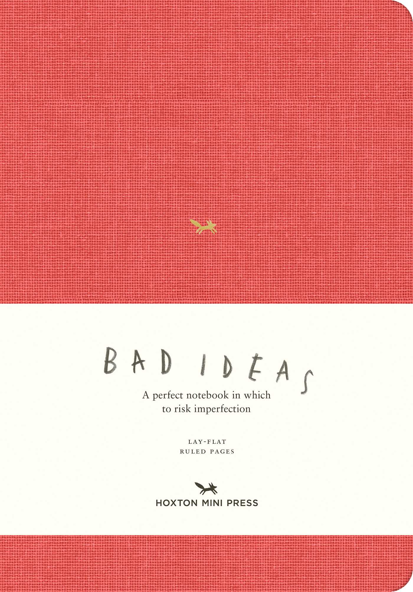 Notebook for Bad Ideas (Large / Red / Lined): A perfect notebook in which to risk imperfection