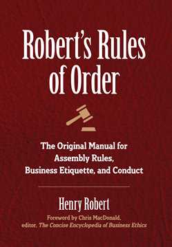 Robert's Rules of Order