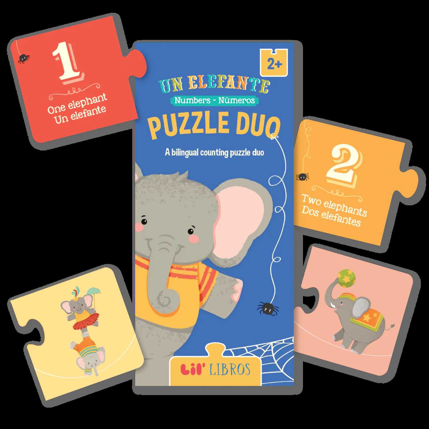 Un Elefante Puzzle Duo 20 Piece (Bilingual: English/Spanish)