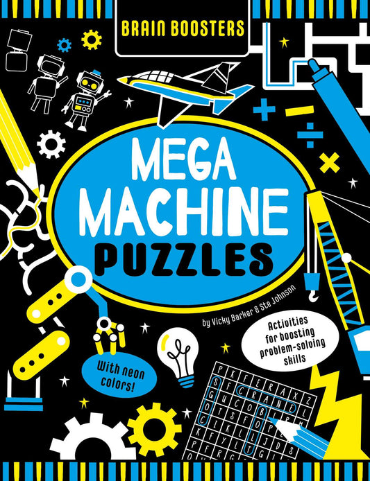 Brain Boosters Mega Machines Puzzles (with Neon Colors)