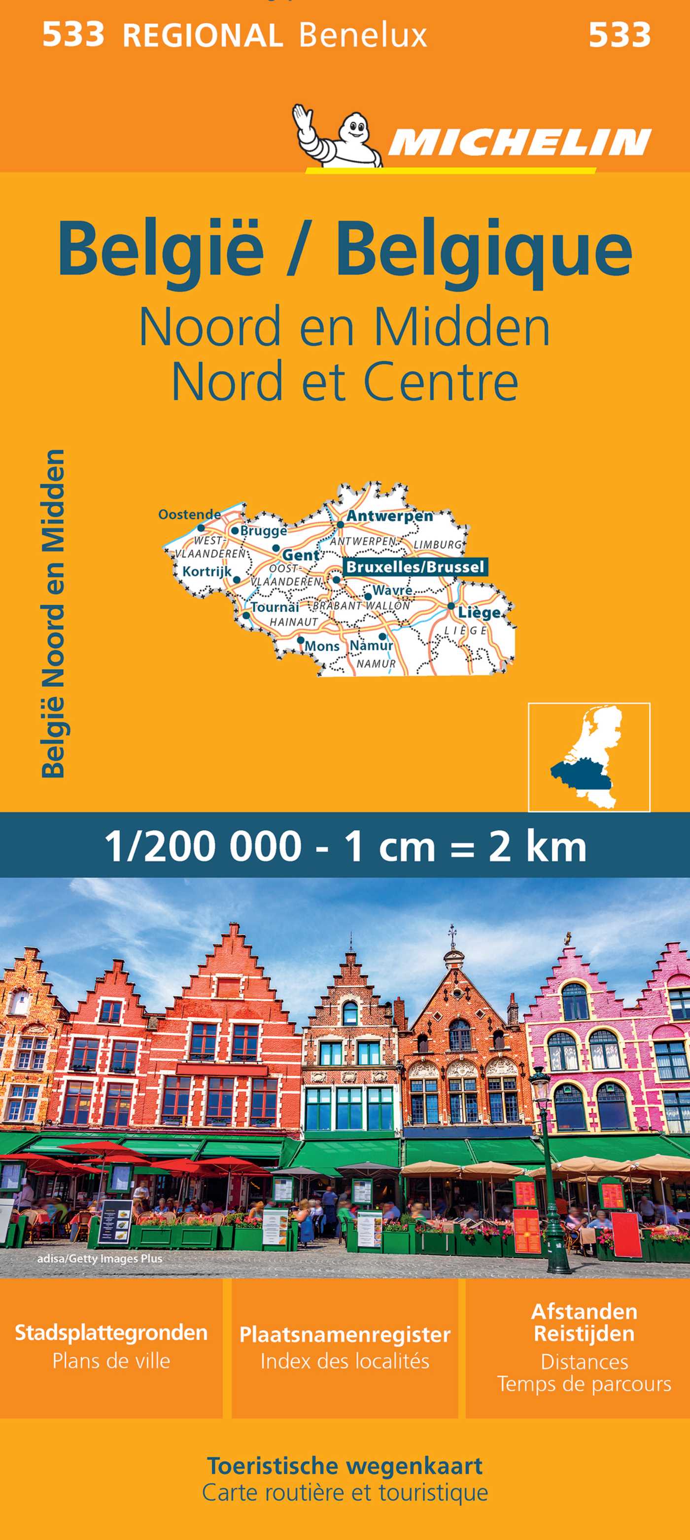 Michelin Map Belgium: North & Central 533