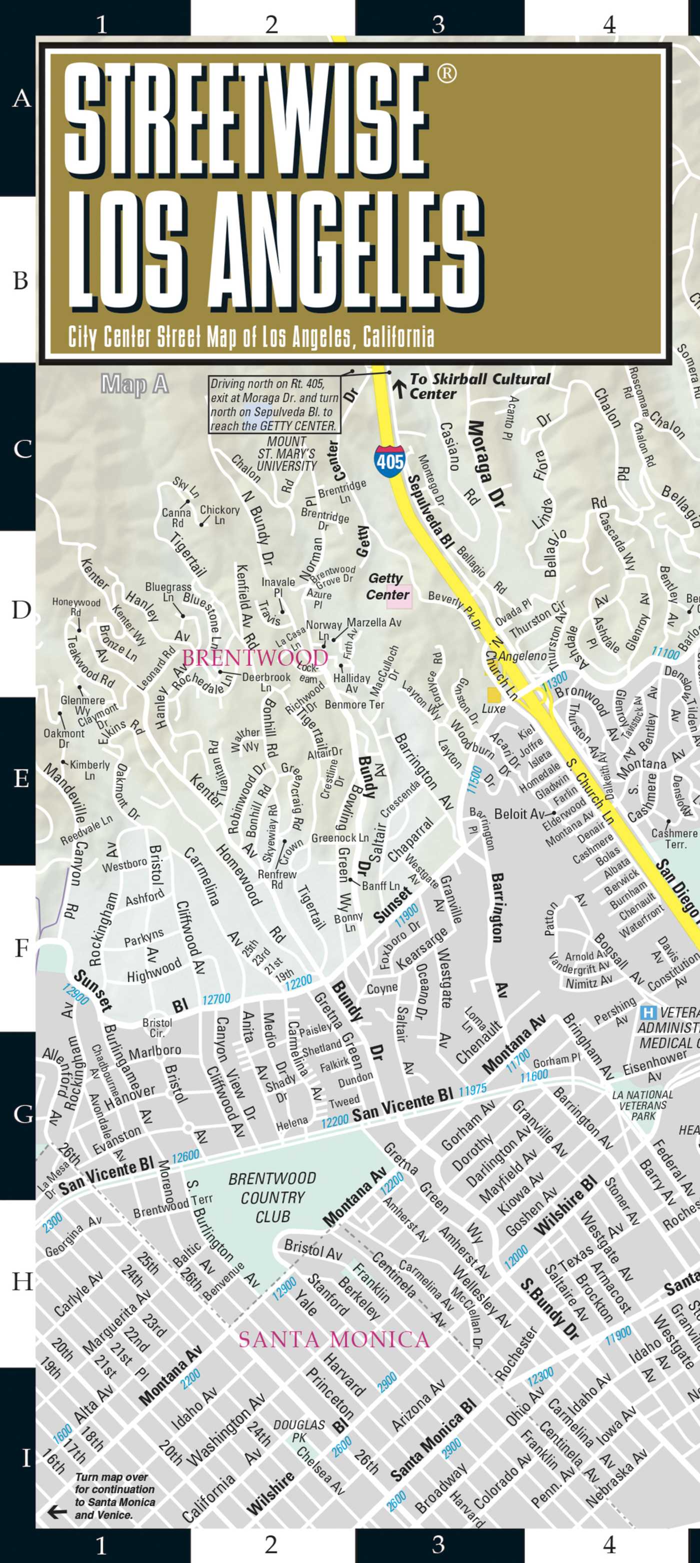 Streetwise Los Angeles Map - Laminated City Center Street Map of Los Angeles, California
