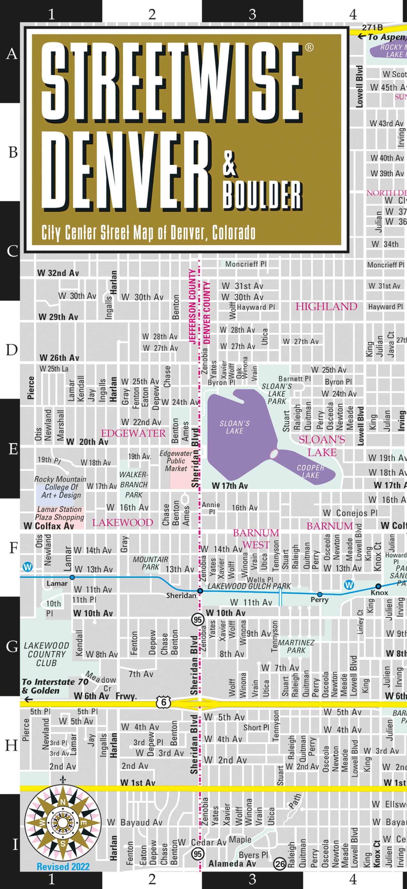 Streetwise Denver Map