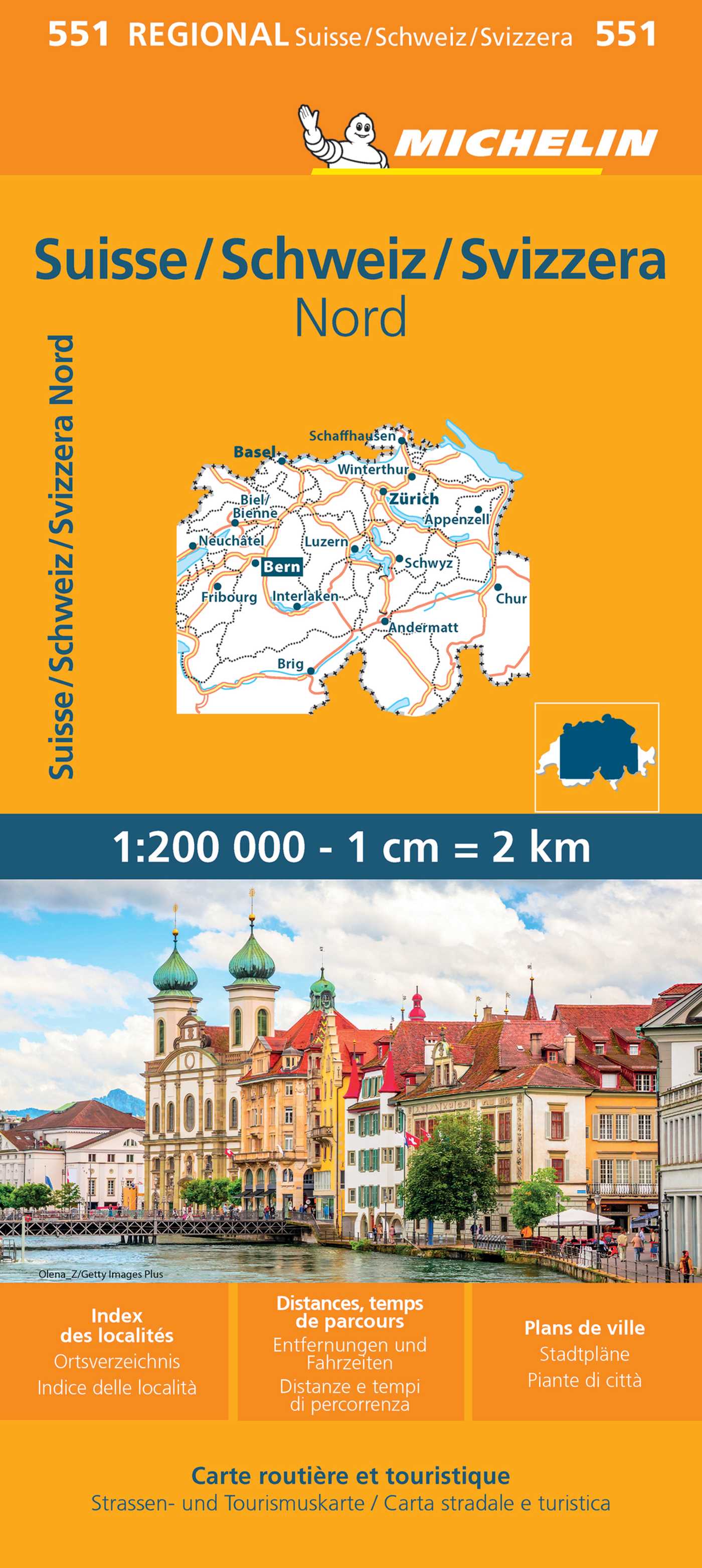 Michelin Switzerland: North Map 551