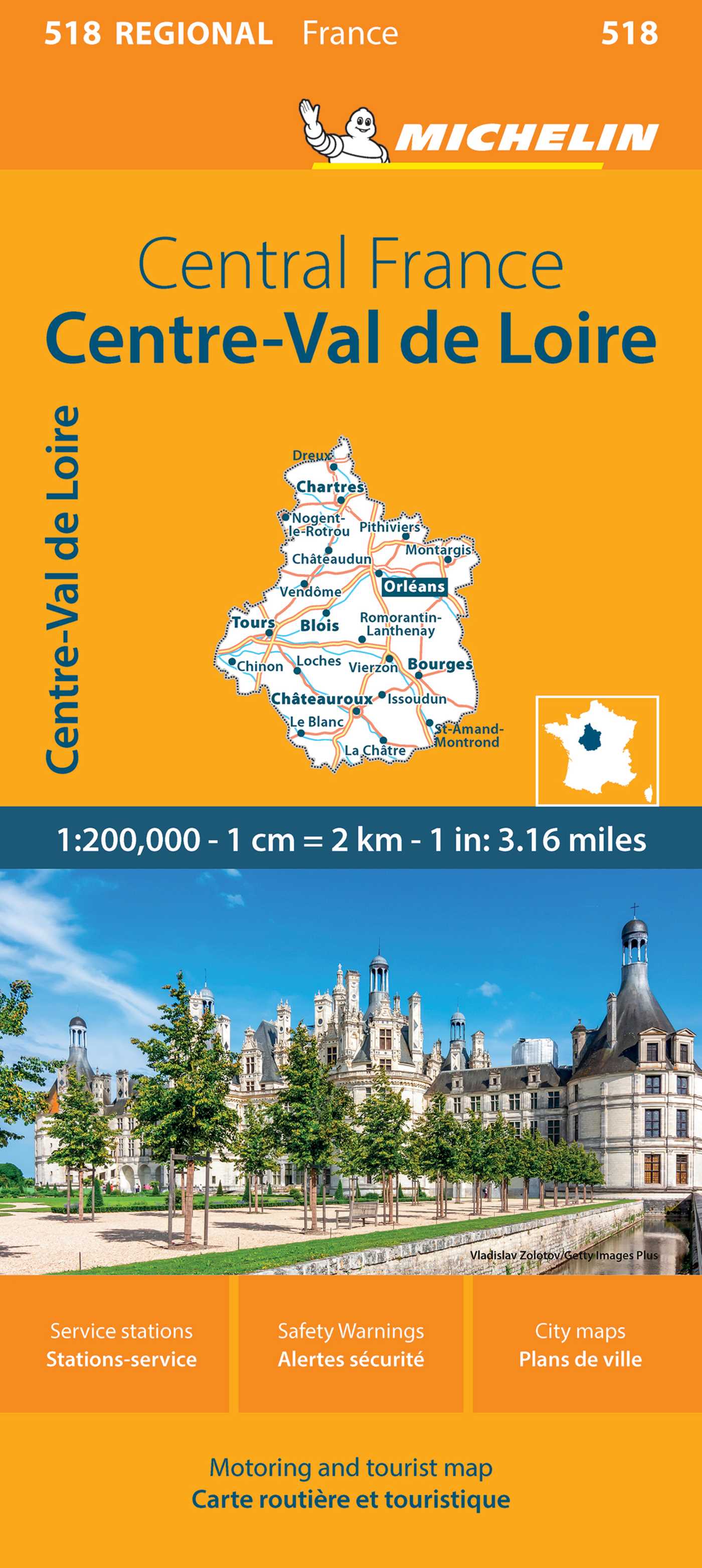 France: Central France Map 518