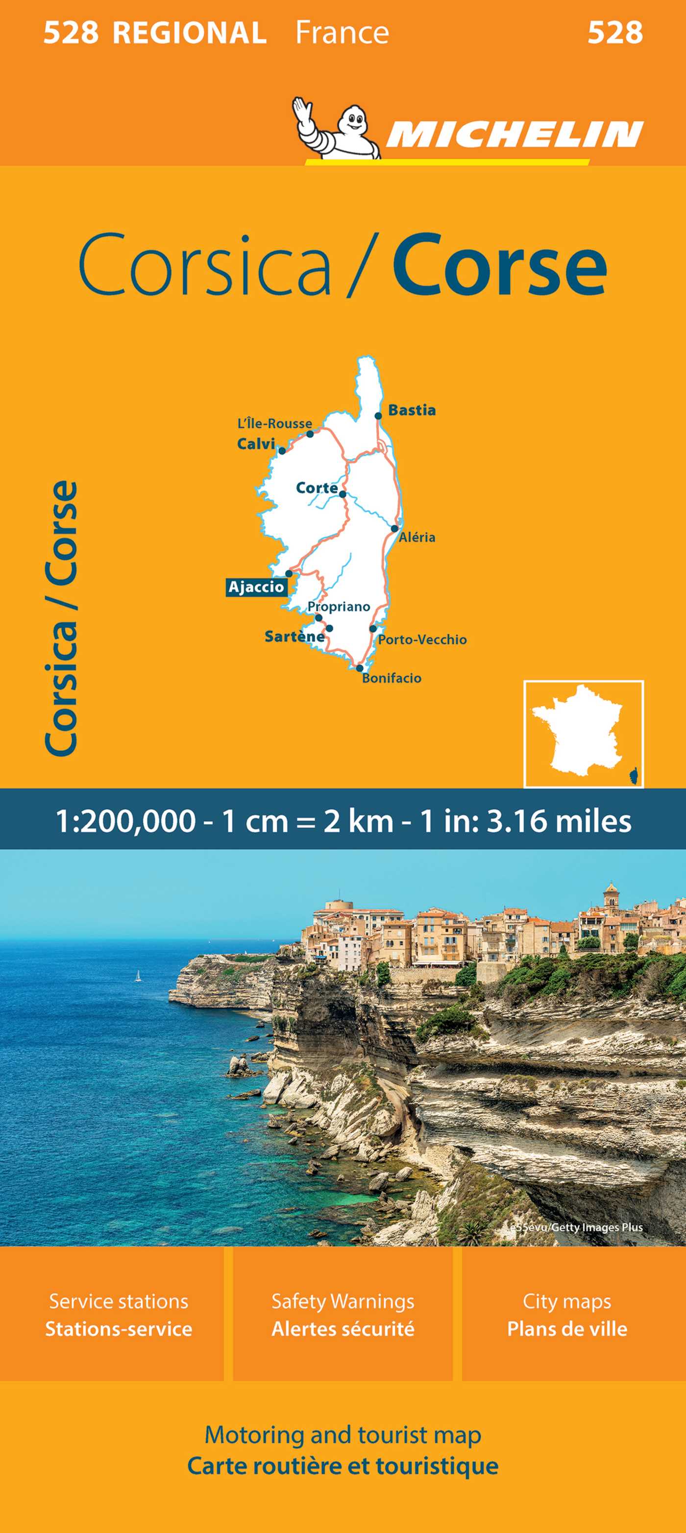 France: Corsica Map 528