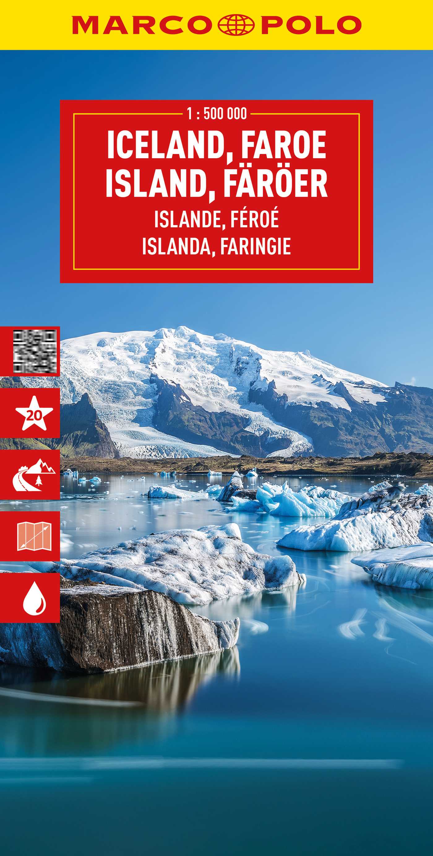 Iceland, Faroe Islands Marco Polo Map