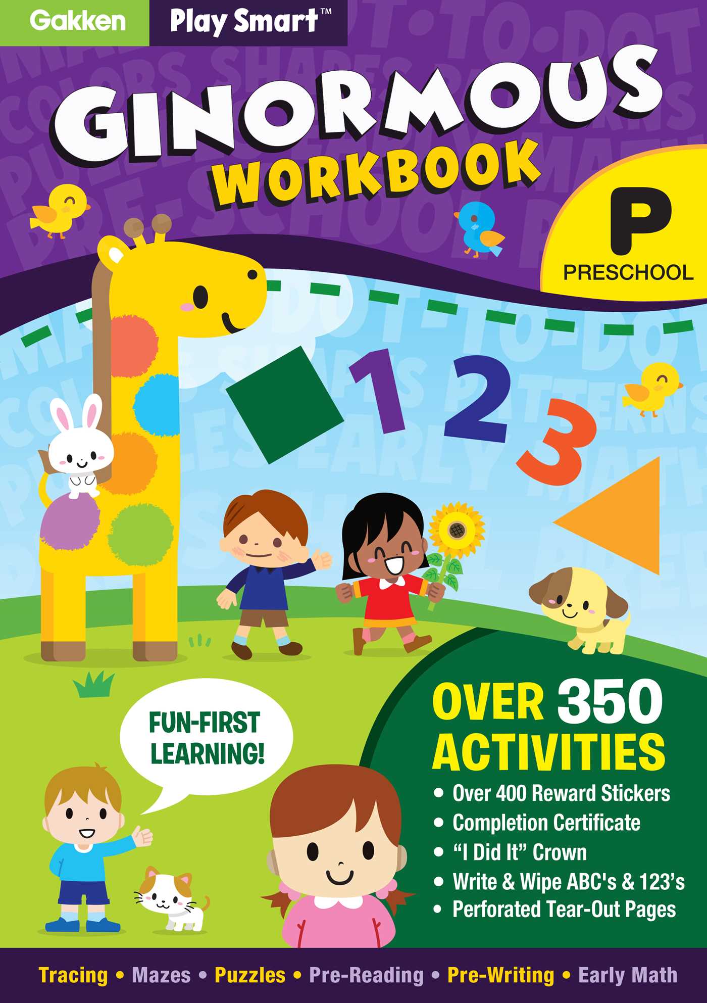 Play Smart Ginormous Workbook - Preschool Ages 2-4