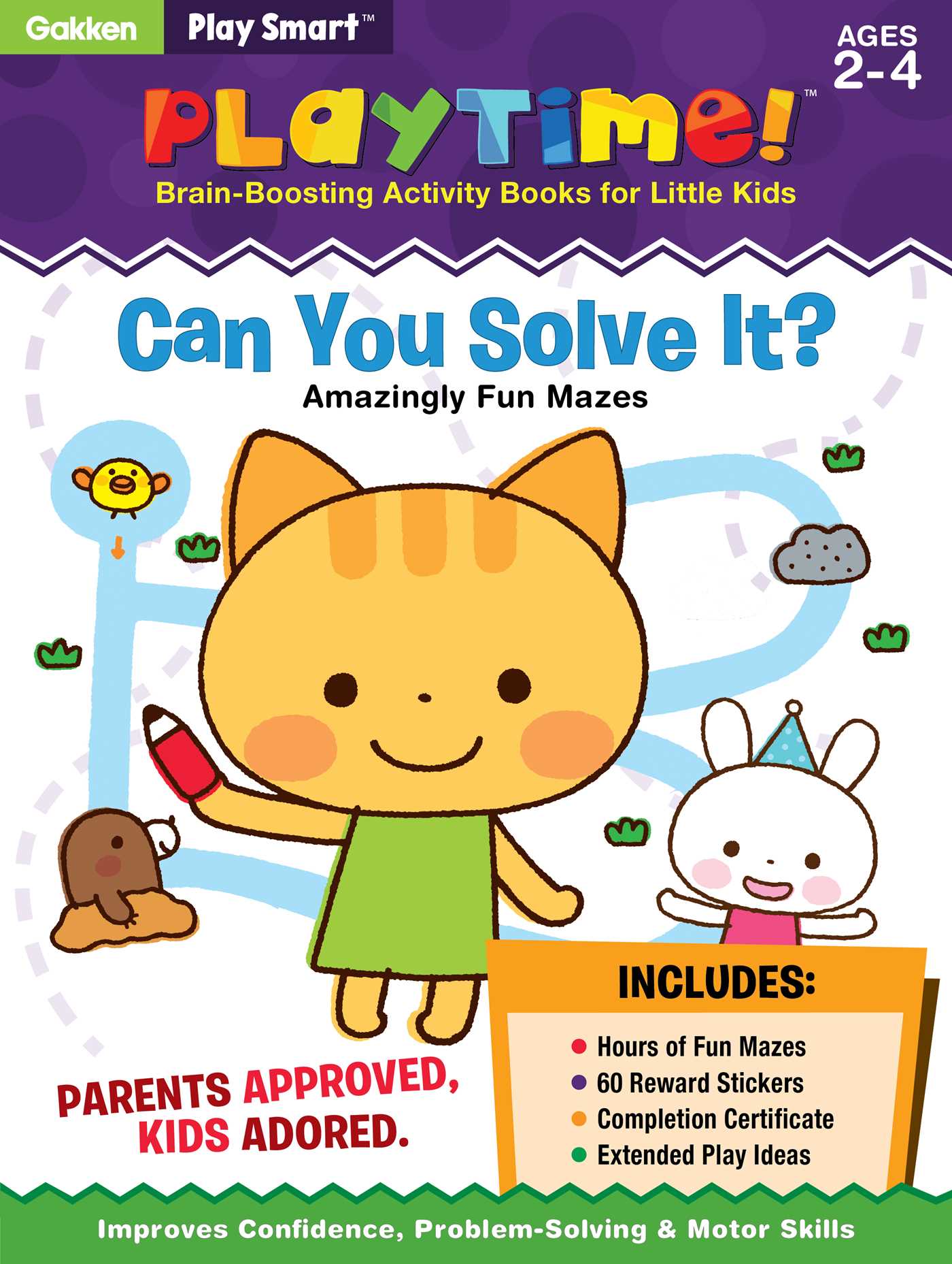 Play Smart Playtime: Can You Solve It? Amazingly Fun Mazes Ages 2-4