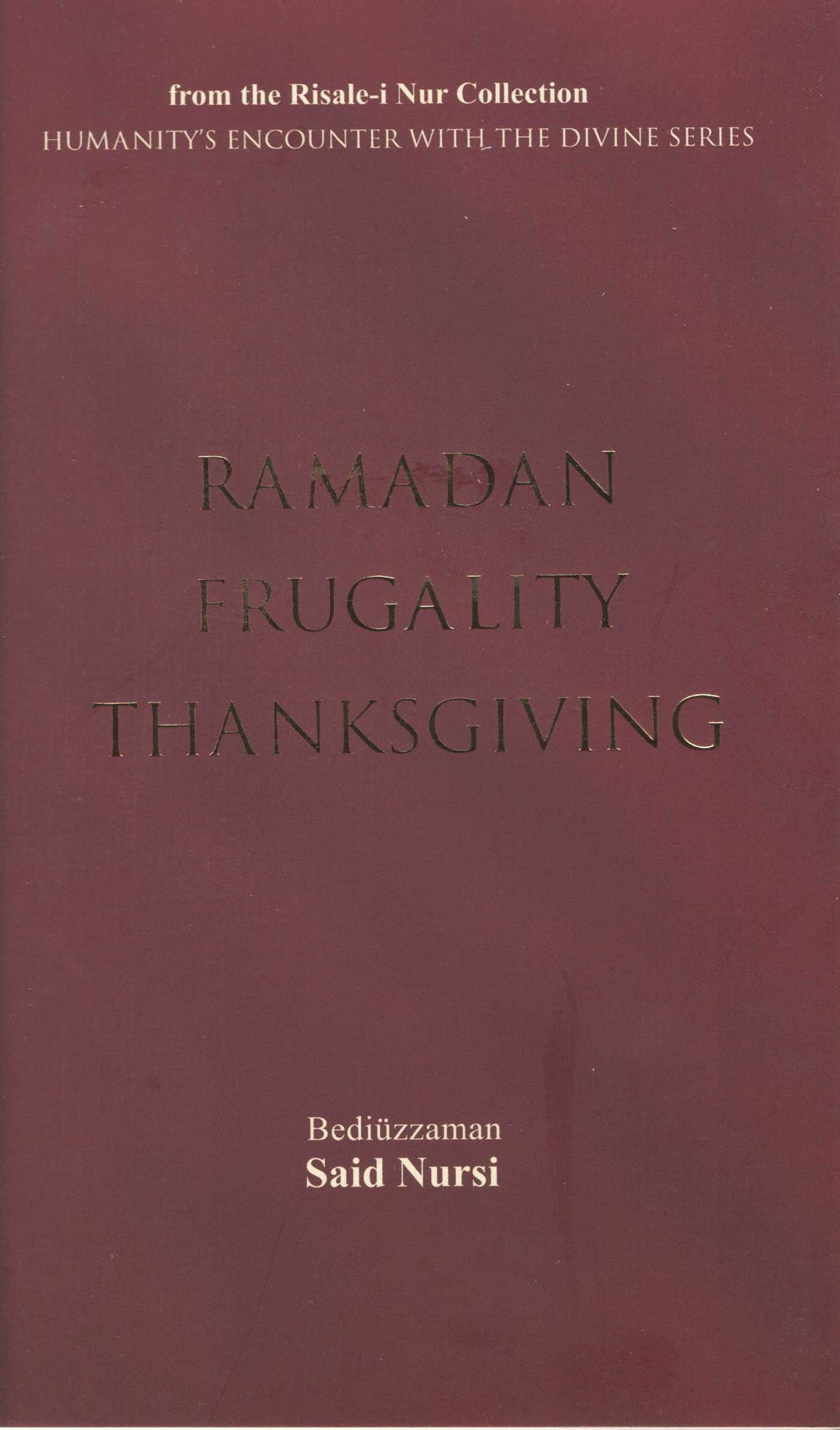Ramadan Frugality Thanksgiving
